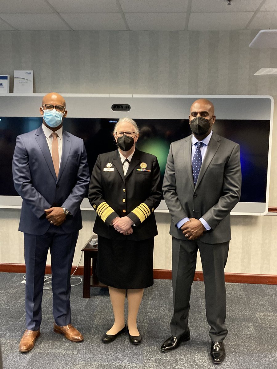 HHS_ASH's tweet photo. Thanks so much to Antrell Tyson, our new @HHSRegion4 director, and John Gilford, our regional health administrator, for a very good series of meetings this morning. Hearing directly from frontline health officers on responding to HIV, substance use disorder and more is inspiring. https://t.co/2J9vu1bC57