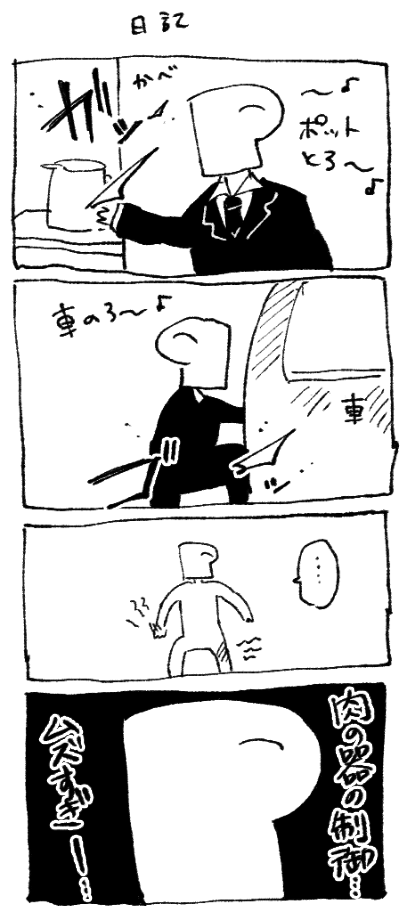 体のサイズ感の理解が未だに出来ていない気がしている。 