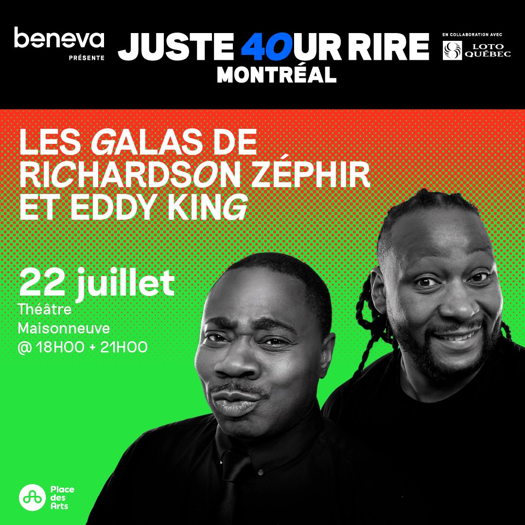 Juste_pour_rire's tweet photo. MISE EN VENTE! Les Galas sont de retour avec comme animateurs: Pierre-Yves Roy-Desmarais,
le tandem Phil Roy et Roxane Bruneau, le duo formé d’Eddy King et Richardson Zéphir, Rosalie Vaillancourt.
Détails et billets: ⭐➡️https://t.co/1YnXpLnE6S https://t.co/sA3HrMBnQ7