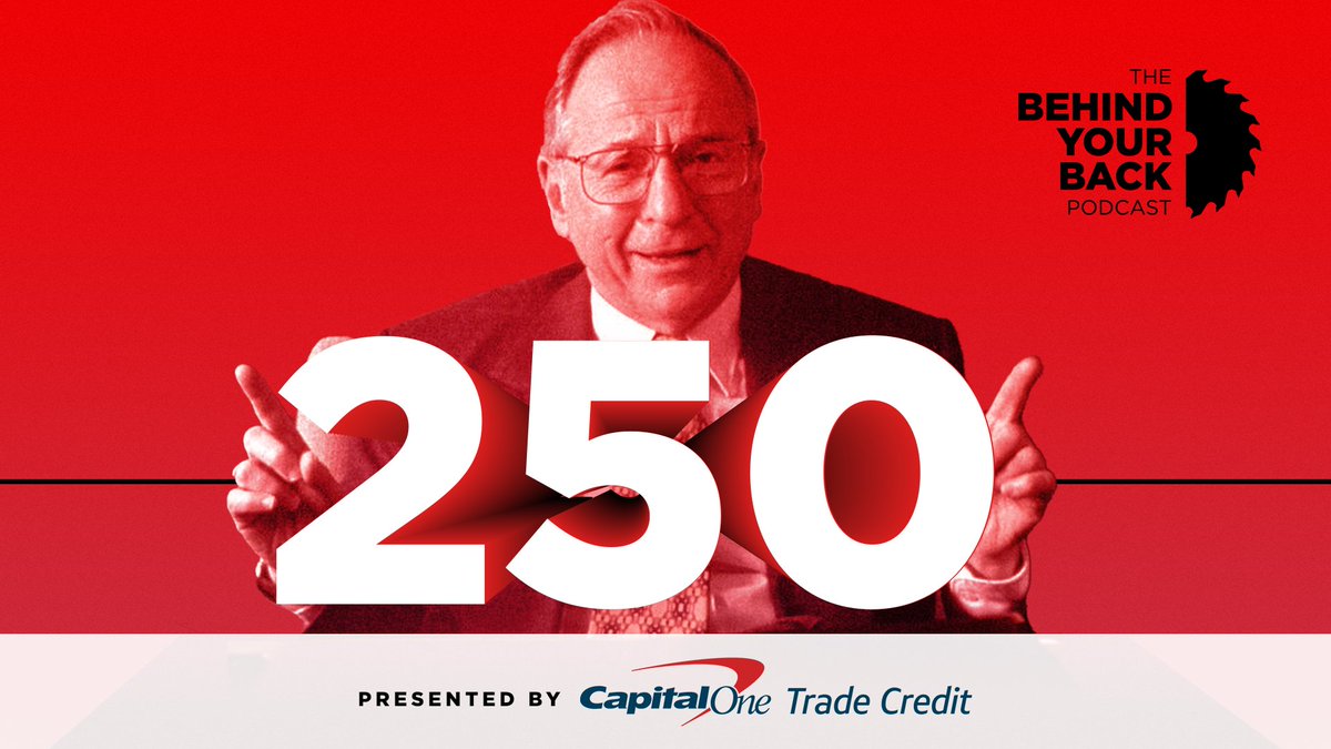 Bradley_Hartmnn's tweet photo. On this week's The Behind Your Back Podcast, we celebrate our milestone 250th Episode by showing our appreciation for the great Dicky Fox.
#Sales #Lumber #LBM #Construction #Leadership #DickyFox #JerryMaguire #250 #Milestone #Friends #Advice
https://t.co/m1EjovvnmN https://t.co/wFTIVc3Wwb