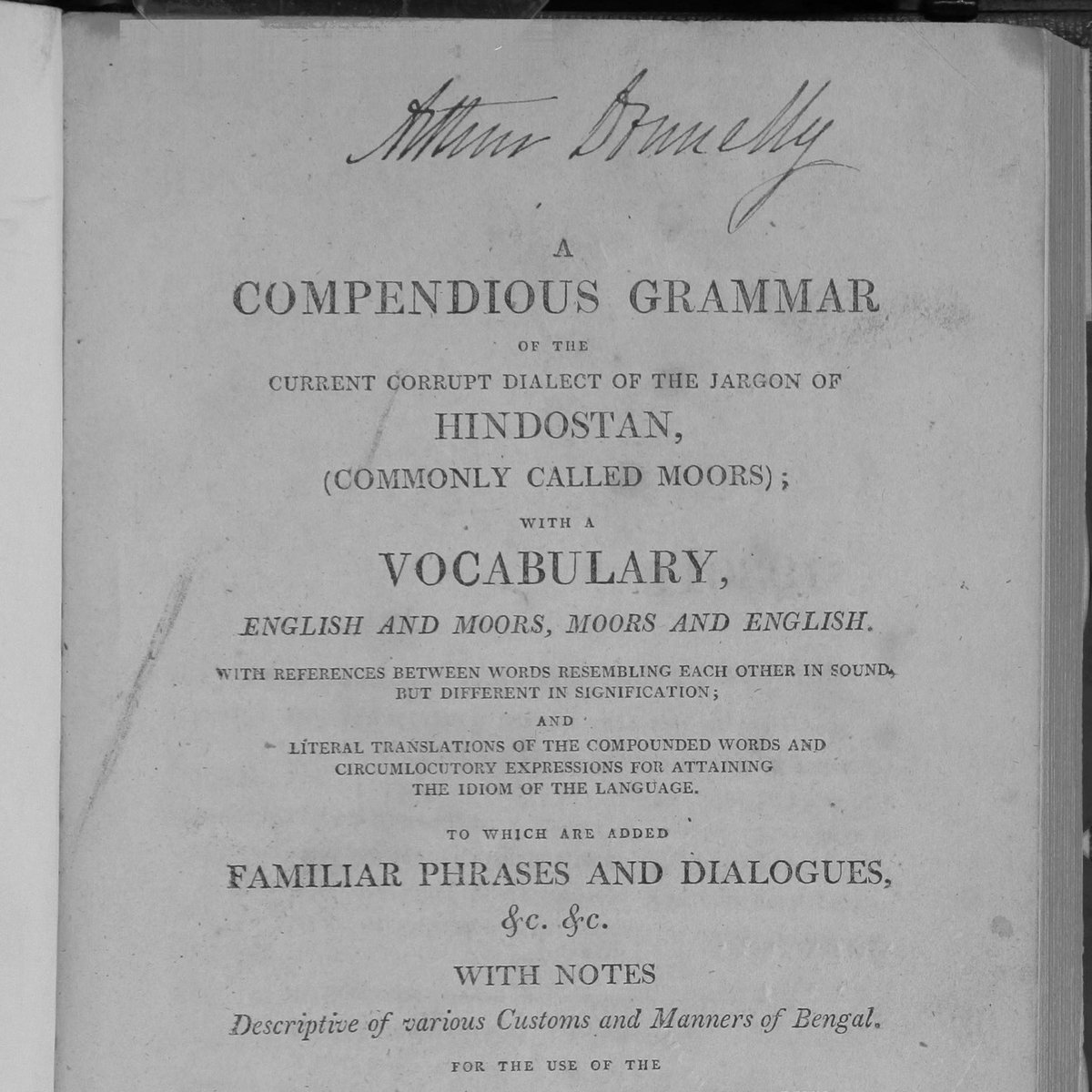 SouthAsiaOA's tweet photo. #30DaysofSAOA, Day 12:
Some of the oldest printed books in SAOA's collection are grammars and dictionaries:
📘 "A Grammar of the Sunscrit Language"
📘 "A Compendious Grammar of the Current Corrupt Dialect of the Jargon of Hindostan"
📘"A Vocabulary of the Bengal Language" https://t.co/8cGS4veWnI