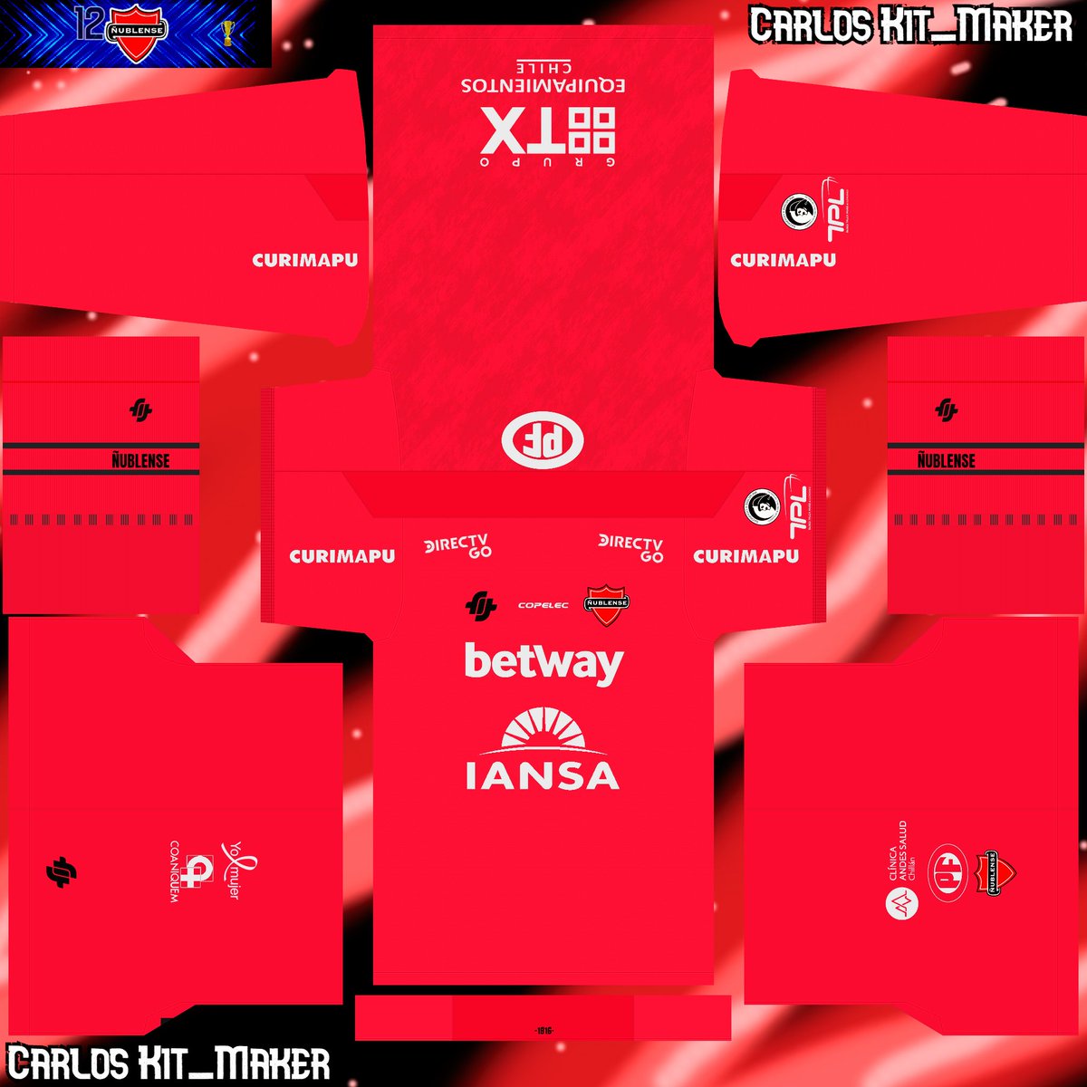 CarlosKit_Maker's tweet photo. Kits Ñublense 2022!! 🔴⚫️
https://t.co/7s9Zi0FQ0N
#kits #eFootball2022 #ñublense #rediablos https://t.co/MjenAhJwBp