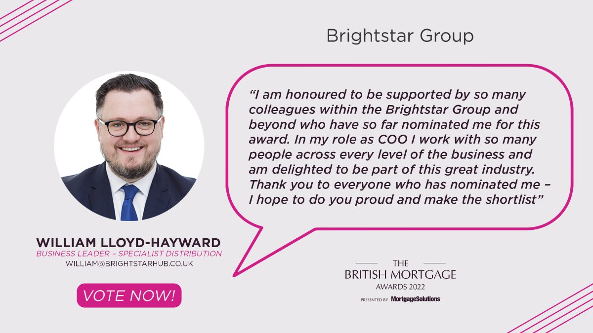 BrightstarFin's tweet photo. Support our amazing trio at The British Mortgage Awards by nominating here - https://t.co/6iDUdSIaql

🌟@ChantelleHale17 - Administrator
🌟@stephbrightstar - Rising Star - Distributor
🌟@walloyd - Business Leader - Specialist Distribution

Thank you! 🙌

#BMA22 https://t.co/dxuJiiY3ro