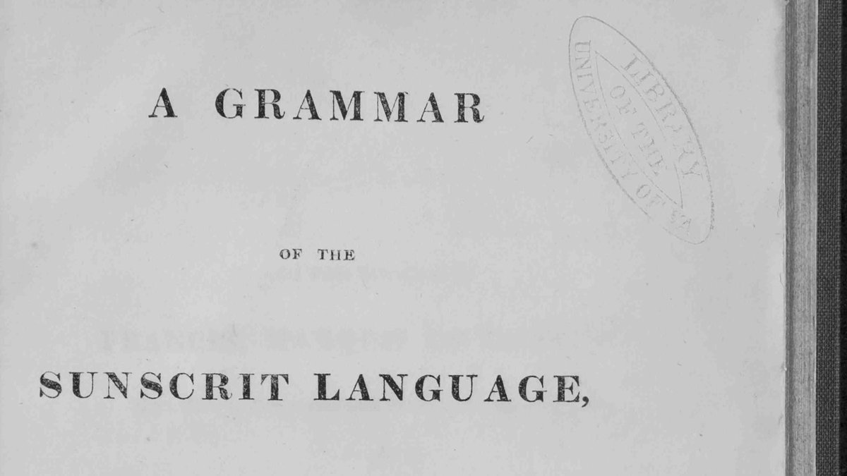 SouthAsiaOA's tweet photo. #30DaysofSAOA, Day 12:
Some of the oldest printed books in SAOA's collection are grammars and dictionaries:
📘 "A Grammar of the Sunscrit Language"
📘 "A Compendious Grammar of the Current Corrupt Dialect of the Jargon of Hindostan"
📘"A Vocabulary of the Bengal Language" https://t.co/8cGS4veWnI