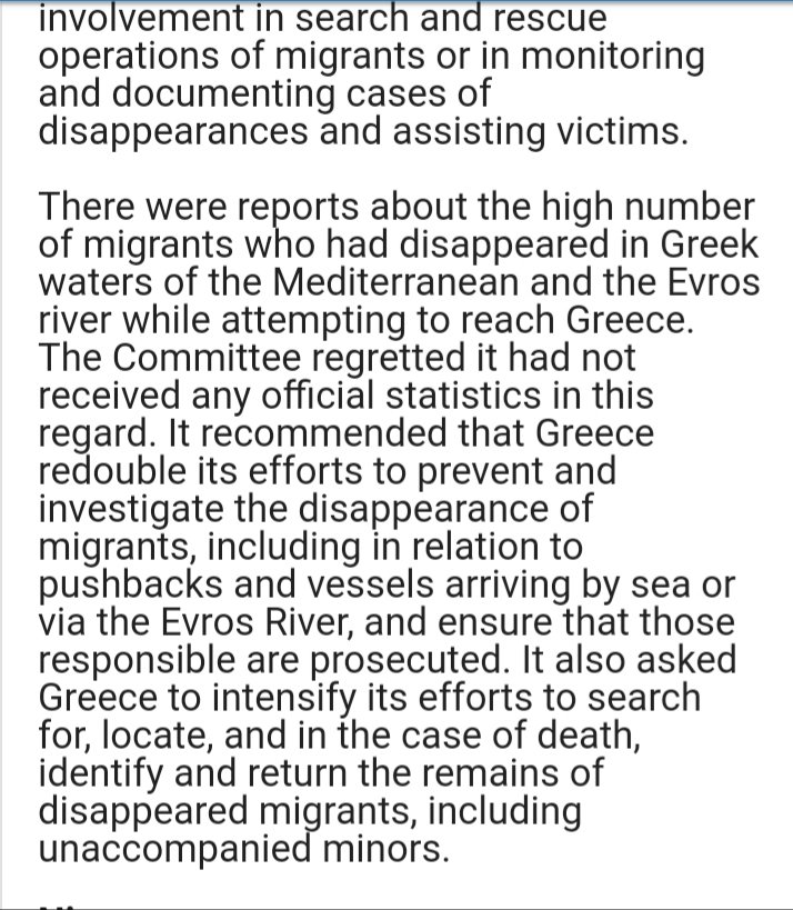 fglezmor's tweet photo. UN Committee on Enforced Disappearances gravely concerned about high number of migrants disappeared in Greek waters and on criminalization of search and rescue operations. https://t.co/mCWWRLjU9s