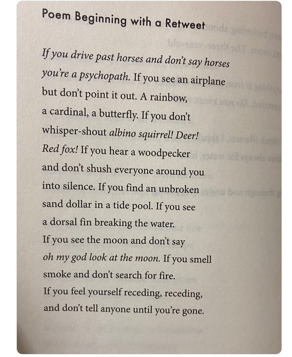 KelliAgodon's tweet photo. Of course, there is one of my MOST FAVORITE poems in the world from GOLDENROD by @maggiesmithpoet 

"Poem Beginning with a Retweet" --LOVE this one! https://t.co/vQxENj9yTb
