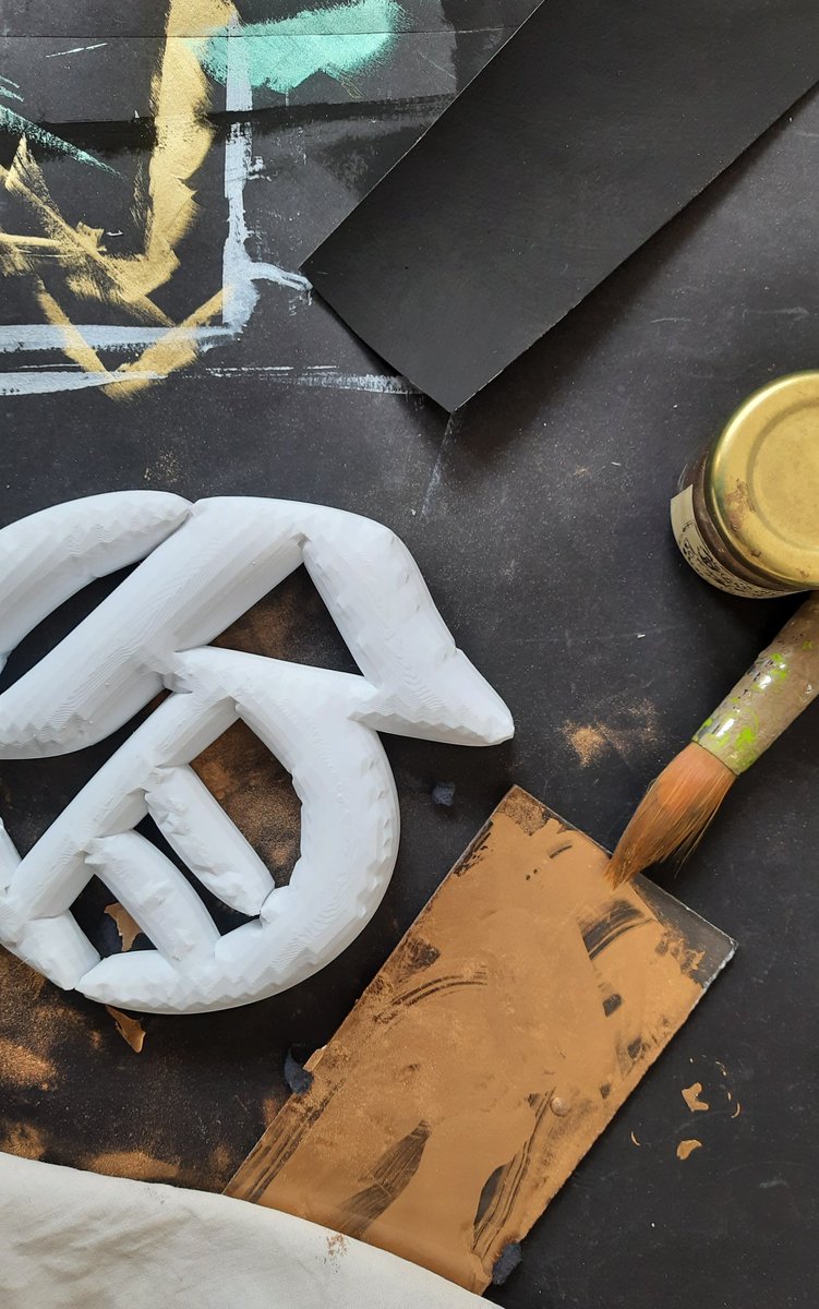 Today working in the studio on a new #3dprinted #sculpture 🏳️‍🌈✨