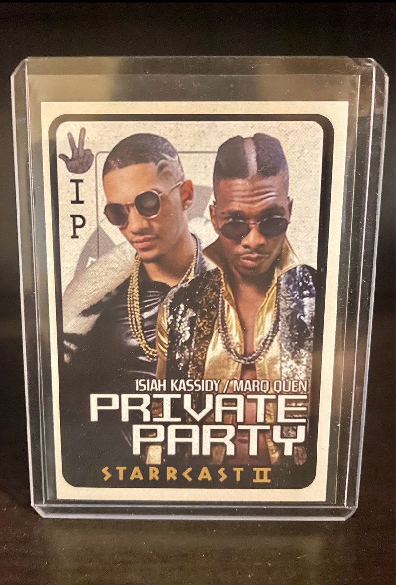 AewCard's tweet photo. Happy Birthday to @Marq_Quen of #PrivateParty!
Here is the tag teams first card appearance from the 2019 #StarrcastII set!
#WrestlingCards #TradingCards #AEW #TheHobby @AEW https://t.co/au2goi6XOO
