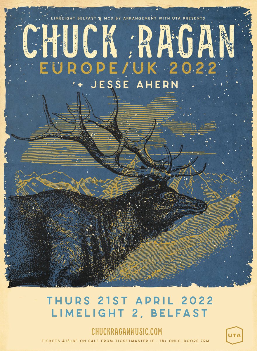 Limelight Belfast (@limelightni) on Twitter photo ๐๐๐๐๐ ๐๐๐๐
<a href="/ChuckRagan/">Chuck Ragan</a> headlines the Limelight 2 with support from Jesse Ahern Thur 21st April 2022
Tickets available from ticketmaster.ie ๐๐๐๐๐ ๐๐๐๐
<a href="/ChuckRagan/">Chuck Ragan</a> headlines the Limelight 2 with support from Jesse Ahern Thur 21st April 2022
Tickets available from ticketmaster.ie