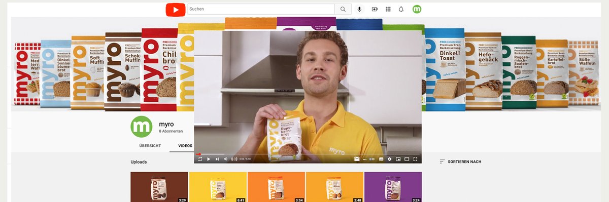 S&amp;G verfilmt für myro Backanleitungen! Dass die Premium-Backmischungen der ebenfalls von S&amp;G entwickelten Marke myro kinderleicht zu backen sind, zeigen seit kurzem erste entsprechende, von S&amp;G konzipierte und umgesetzte Backanleitungs-Videos. youtube.com/results?search…