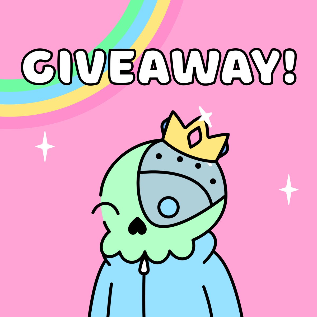 SkellyCatsHQ's tweet photo. 🌈🌈ROYAL CYBORG GIVEAWAY🌈🌈

This rare Doodorie can be yours! To enter:
👑 Must be following @doodories
👑 Like + RT
👑 Tag 4 Friends

Winner announced in 72 hours! ⏰ https://t.co/zsYbHoTkHe