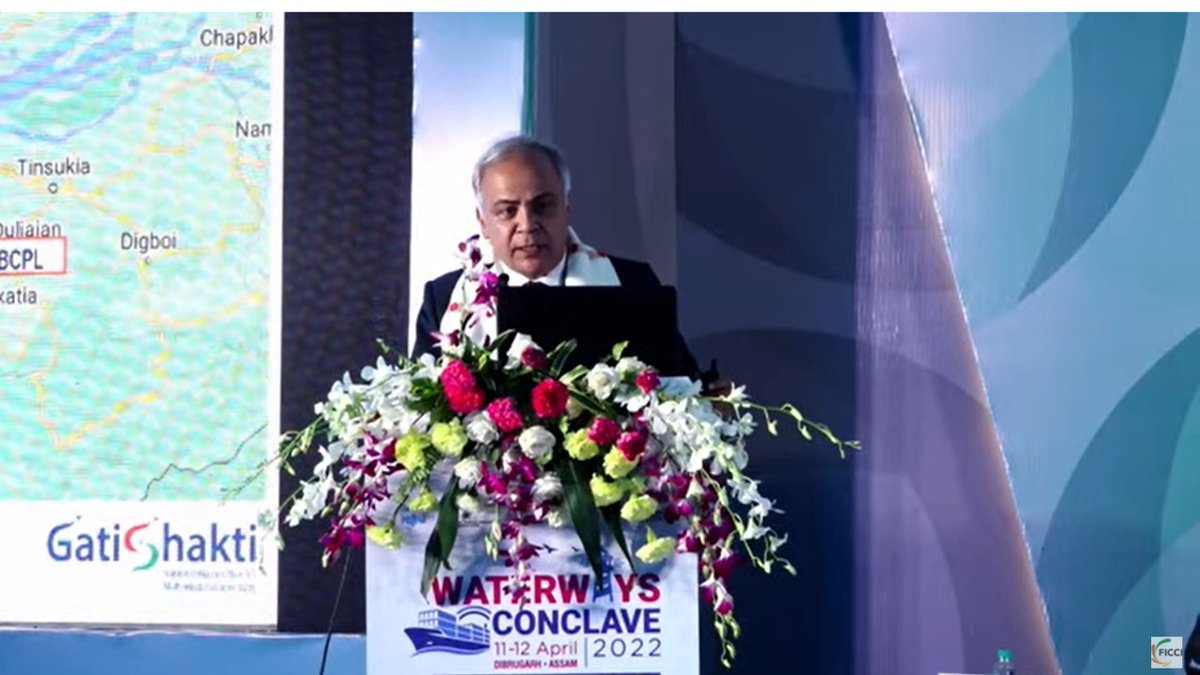 Waterwayscon's tweet photo. "IWAI as part of the national masterplan has enriched to build a new ecosystem for the development of the North-East"- Mr. Reep Hazarika, Managing Director,
@BCPLOfficial at #WaterwaysConclave 2022 in Dibrugarh, Assam. https://t.co/W6mWRCLYn7