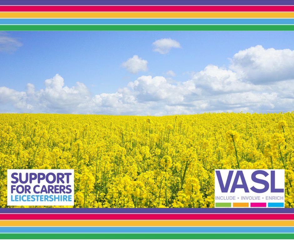 Leicestershire #carers support groups this week:

Charnwood 2:30 - 4pm with Sheneice, Monday at Gorse Covert, Loughborough

Harborough 1:30 - 3pm with Elaine, Thursday at Harborough Leisure Centre

Online groups 7-8pm Tuesday &amp; Wednesday ,open to all #Leics carers. Links in bio.