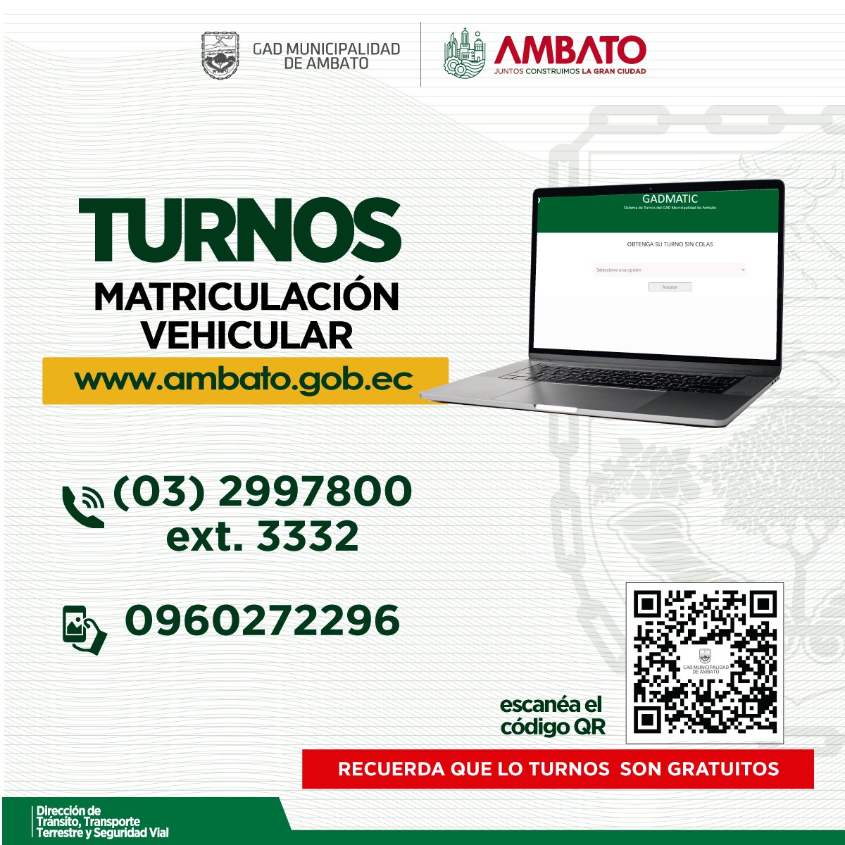 Turnos para la revisión vehicular. 🚗👉📱
#callcenter #revisiónvehicularAmbato