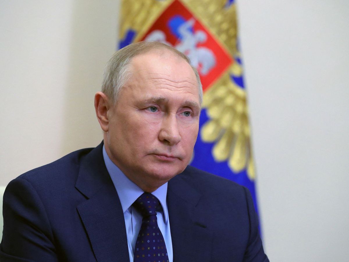 Agaton79's tweet photo. Putin "La operación en Ucrania continuará hasta que se complete por completo y se logren los objetivos establecidos al principio". https://t.co/gvuPgfRL93