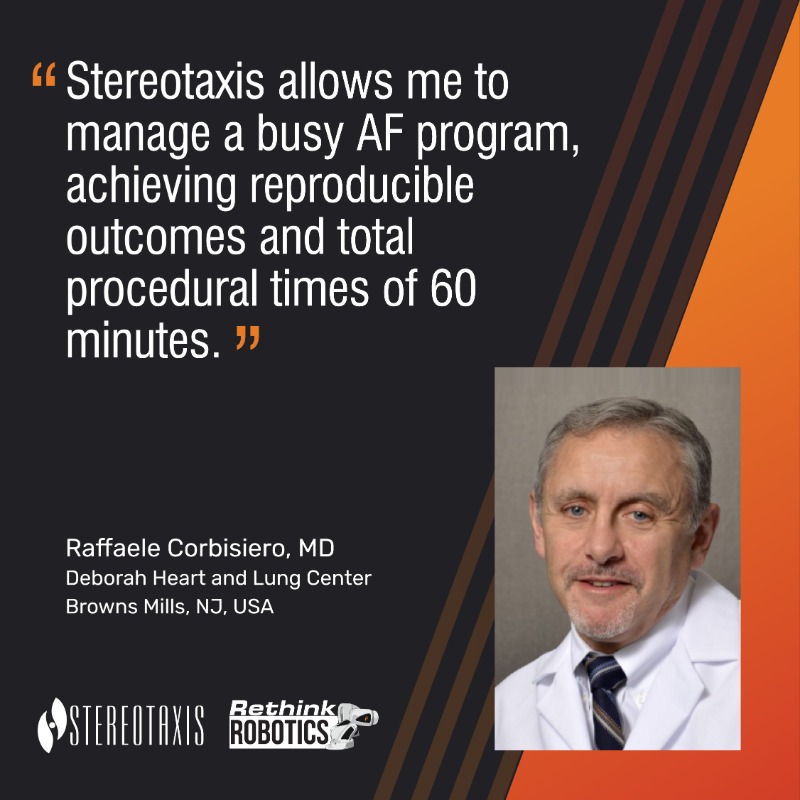 Stereotaxis's tweet photo. #RethinkRobotics at #HRS2022💡
Reproducible results, efficient workflows, & the integration of disparate procedural information are key to a highly successful EP practice. Join us at HRS to explore this & other benefits of #RoboticEP.
@EPDrCorbisiero @HRSonline #EPeeps #EPFellows