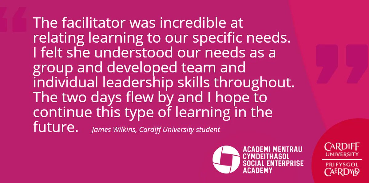 Our peer-led #SocialEnterprise programme, delivered by <a href="/BeckyLythgoe/">Becky Lythgoe FRSA</a> as part of the #CambriaFellowshipProgramme with <a href="/cardiffuni/">Cardiff University</a>, guided students through identifying leadership strengths in the process of establishing their own #SocEnt. buff.ly/2od9dva @WalesCoOpCentre