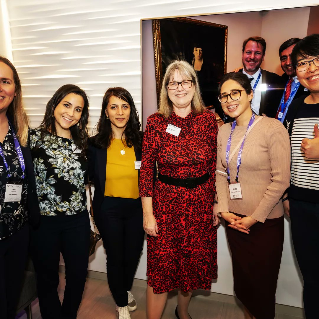 OPTICA leadership reception two weeks ago, I meet Donna Strickland, nobel laureate and OPTICA senior fellow! And so many awesome OPTICA ambassadors! What a great weekend! #opticaworldwide