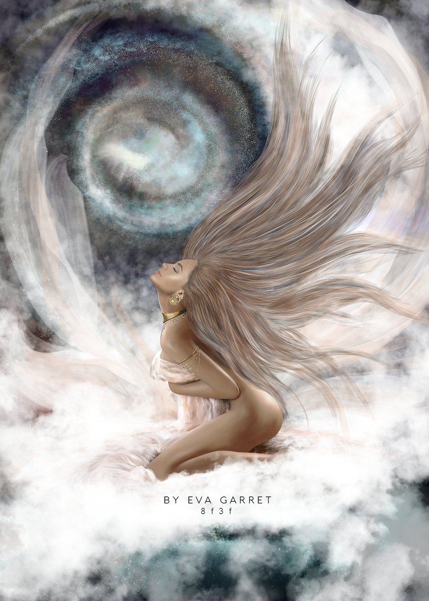 VREG_NFT's tweet photo. My new artwork "Nephele" is ready🤗💃🖌️Resolution 5000x7000pixel.
Greek myth has it that Nephele is the cloud whom Zeus created in the image of Hera to trick Ixion to test his integrity after displaying his lust for Hera during a feast as a guest of Zeus.
https://t.co/jJF5ZGd6Je https://t.co/QiaqO5DryZ