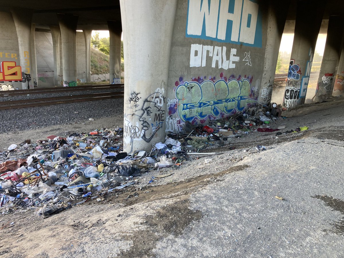 Incident info: Homeless debris fire under eastbound I-80 west of Norwood Ave. multiple engines and a water tender were needed due to no hydrants in the vicinity . Decking  of the freeway is not damaged. No injuries reported.