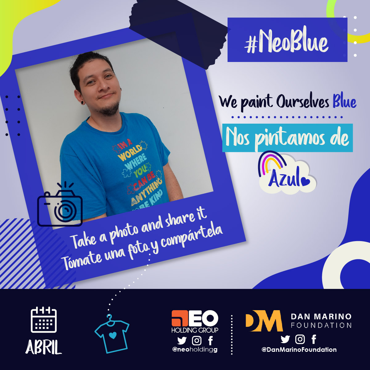 NeoHoldingG's tweet photo. #NeoBlue Inclusión, tolerancia y respeto 💙 Abril es el mes de concientización del autismo, apoyemos a toda la comunidad.  

#autism #autismspeak #autismfamily #autismo #inclusion #autismoamor #autismday #mesdelautismo #autismawarenessday #autismoconamor https://t.co/MEEySrxxsd