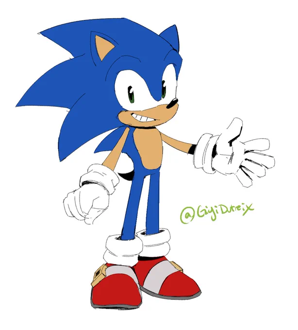 how about a COLORED sonic sketch? 