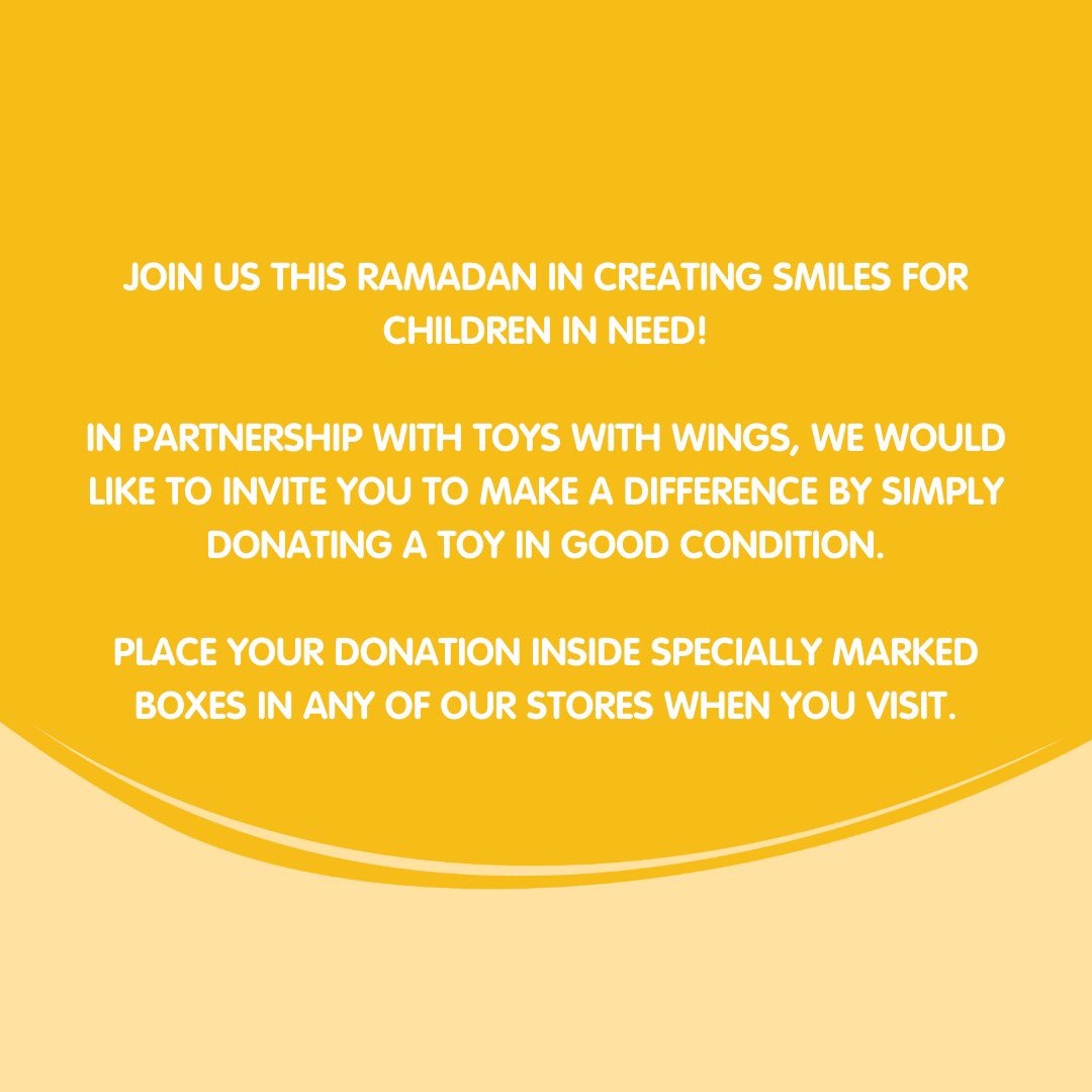 toyswithwings's tweet photo. Be part of our #Ramadan campaign, #donate your pre-loved #toys in the following GCC countries. (Except the UAE) 
🤝 In partnership with Fun Ville Arabia and Fun City Come Play 
👇 
🇶🇦 #Qatar 
🇸🇦 #Saudi Arabia 
🇰🇼 #Kuwait 
🇴🇲 #Oman 
🇧🇭 #Bahrain https://t.co/FpUydVpPUy