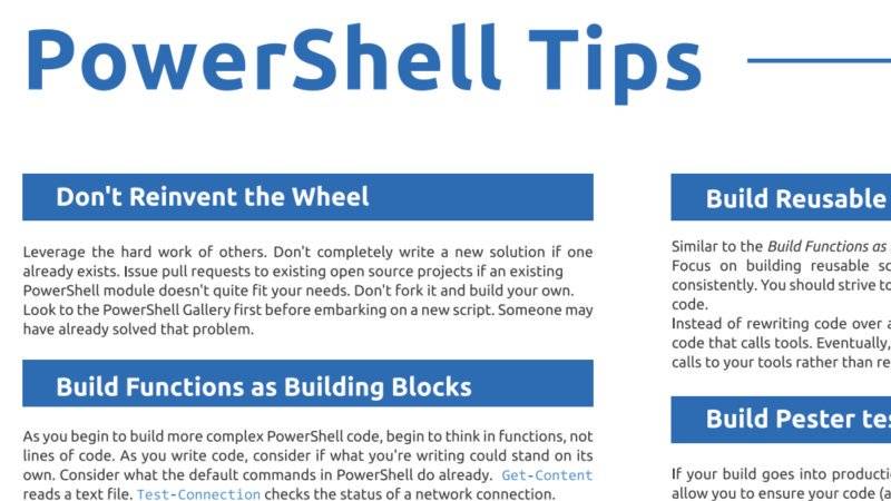 SystemFrontier's tweet photo. Need some #PowerShell tips? Download our free poster. https://t.co/SHh1EW79Mf https://t.co/zXxOweR1MH