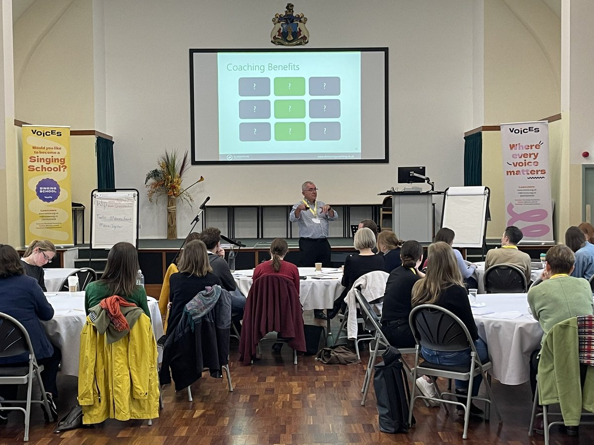It’s day 2  of #VoicesTogether CPD conference. Our focus today is on Coaching and it’s benefits. This session is Led by  Alan Savage, a training, learning and development specialist.