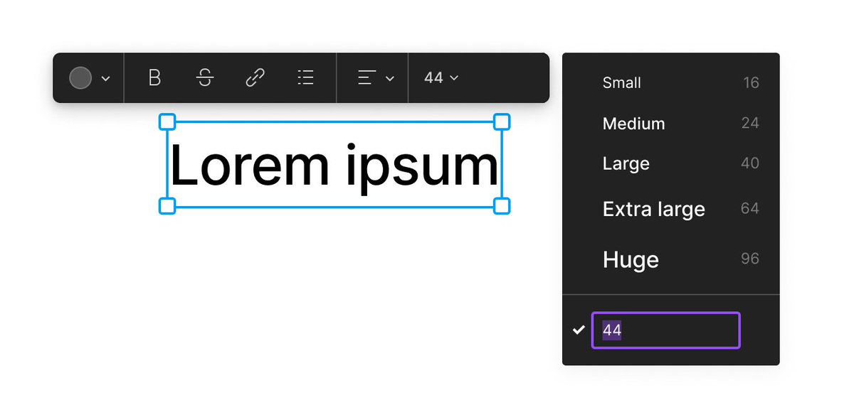 minigolf2000's tweet photo. We launched setting custom font sizes in FigJam a few days ago! 🎉 Not all boards are the same, and we regularly hear from @figma users that while the presets offer great simplicity, they also sometimes want more flexibility and control https://t.co/jvN9a4re1k