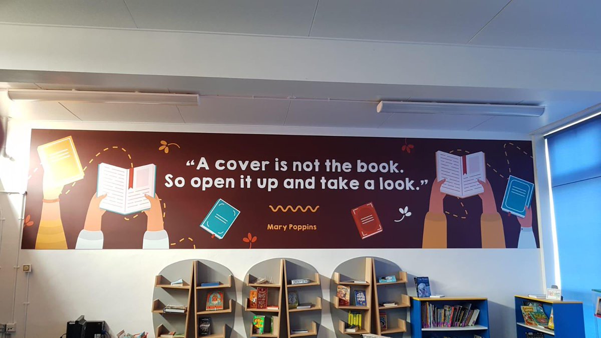 MissHallreads's tweet photo. So excited about our new displays being fitted over Easter. These are my English ones- showcasing our KS1-KS3 reading timeline. Look at all the brilliant authors!!👌🏻👌🏻 @JessBAuthor @petergbell @_TomMcLaughlin @ljlittleson @emmac2603 https://t.co/rqPuDrVCys