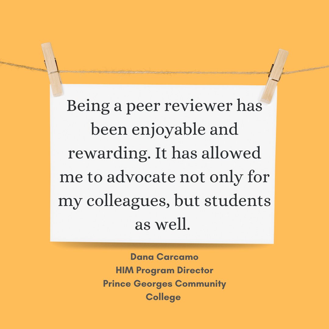 CAHIIM_'s tweet photo. Volunteering as a CAHIIM Peer Reviewer is a great way to advocate for HIM Education! 

#VolunteerAppreciationWeek #CAHIIM https://t.co/0idCIGbIqd