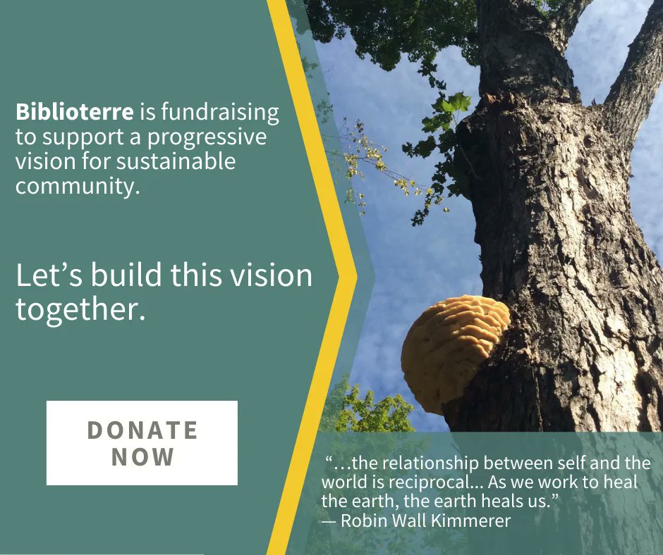 Chez Biblioterre, un autre de nos piliers est la responsabilité naturelle. Nous travaillons ensemble pour réhabiliter les 700 acres de terre qui nous ont été confiés. 

Consultez notre campagne: buff.ly/3ug75St 

#biblioterre