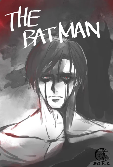 #TheBatman #ザバットマン  何とか観て来れた  ノーラン監督の時もだいぶダークな雰囲気になったと思ったけど、更に闇が深くなった…。今回の陰キャブルースが好みすぎる件について。  rkgkファンアート