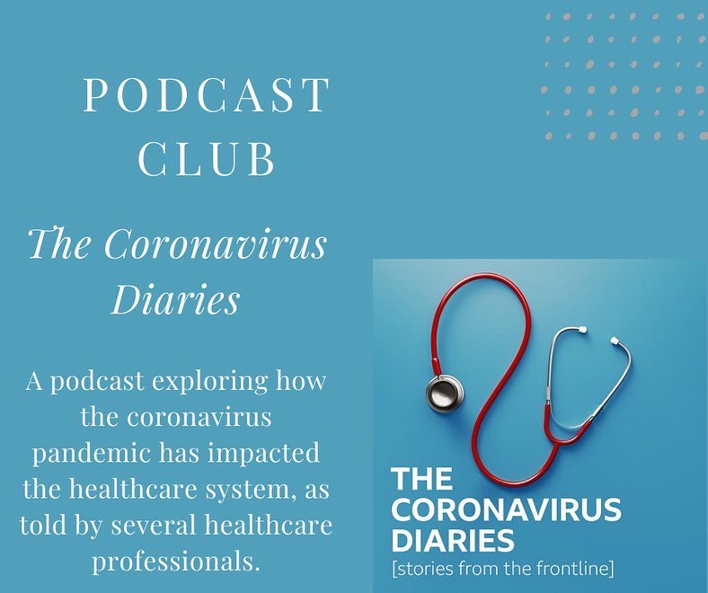 swot_UP's tweet photo. SwotUP Podcast Club🔈

We’ve got another podcast for you all to enjoy!

-The Coronavirus Diaries-

This is a podcast of real life stories from healthcare professionals, exploring how the COVID pandemic has impacted our healthcare system!

Happy listening 🌟

SwotUP Team https://t.co/8fIrrWeYNQ