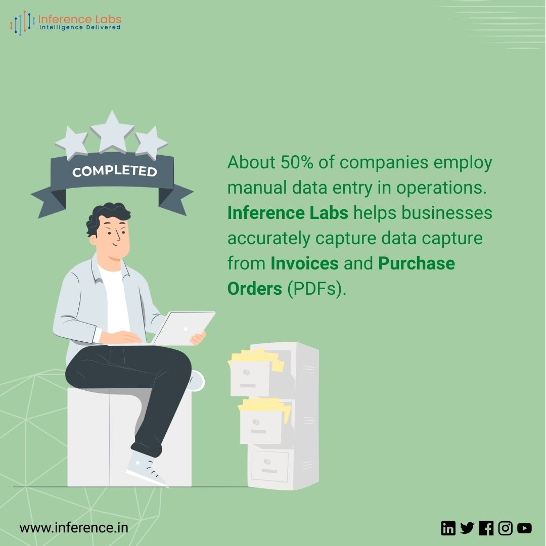 InferenceLabs's tweet image. Want to reduce the invoice processing time by 75%?
Head over to the link below and schedule a discovery session to find out how Inference Labs can help you reduce your processing time
inference.in/pdf-extraction…
#pdf #pdfextraction #invoice #PurchaseOrder #invoicedataentry #DataEntry