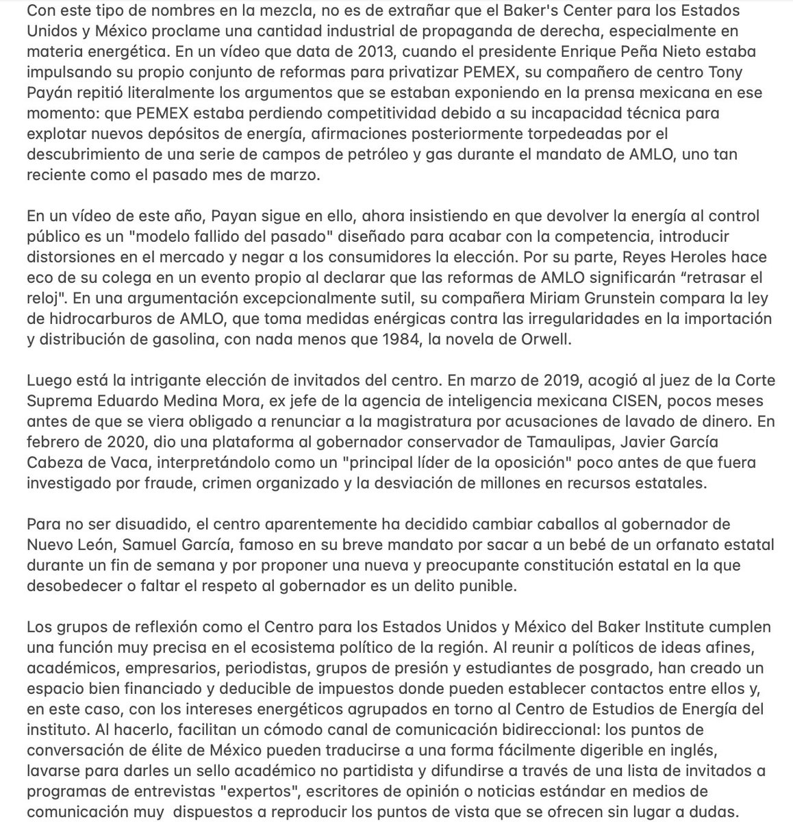 Olegaroy's tweet photo. En lo que eso ocurre, hice una traducción de ese texto de @KurtHackbarth (https://t.co/y43piy3Ajz) porque es fundamental y sin duda de interés nacional.

Aquí está muy claramente expuesto quiénes son los que no quieren que pase la Reforma Eléctrica y por qué. https://t.co/o7LVDpMQpN