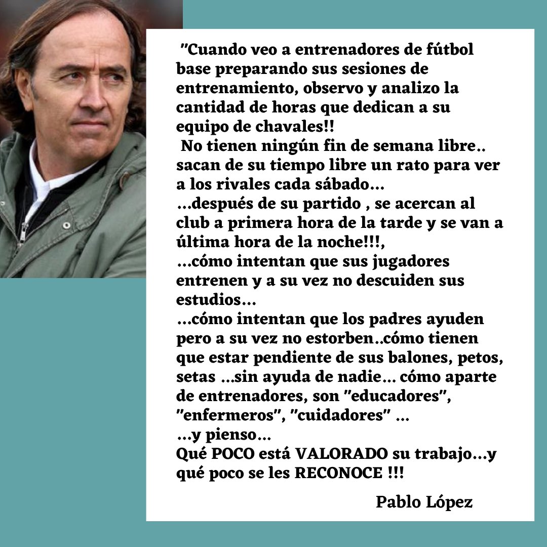 …los entrenadores en el Fútbol Base …

👏👏👏