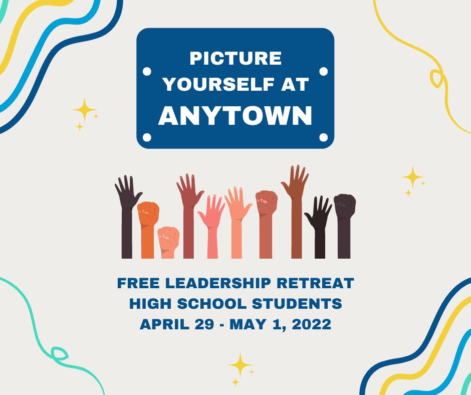 Picture yourself at Anytown! High School students: Registration is now open for our FREE leadership retreat April 29- May 1. Register today at nccjgreaterdayton.org/anytown