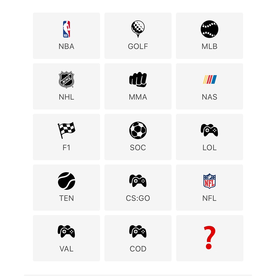 DraftKings on Twitter: "Can you guess what new sport is dropping this  afternoon? 👀 https://t.co/dktOLXCLDy" / Twitter