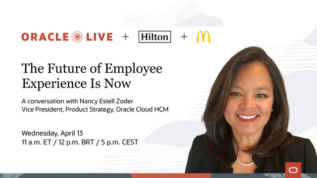 ejimenez99's tweet image. Join the upcoming #OracleLive on April 13 for a conversation with @Oracle&apos;s Nancy Estell Zoder on the future of employee experience. bit.ly/3xj6n8P
