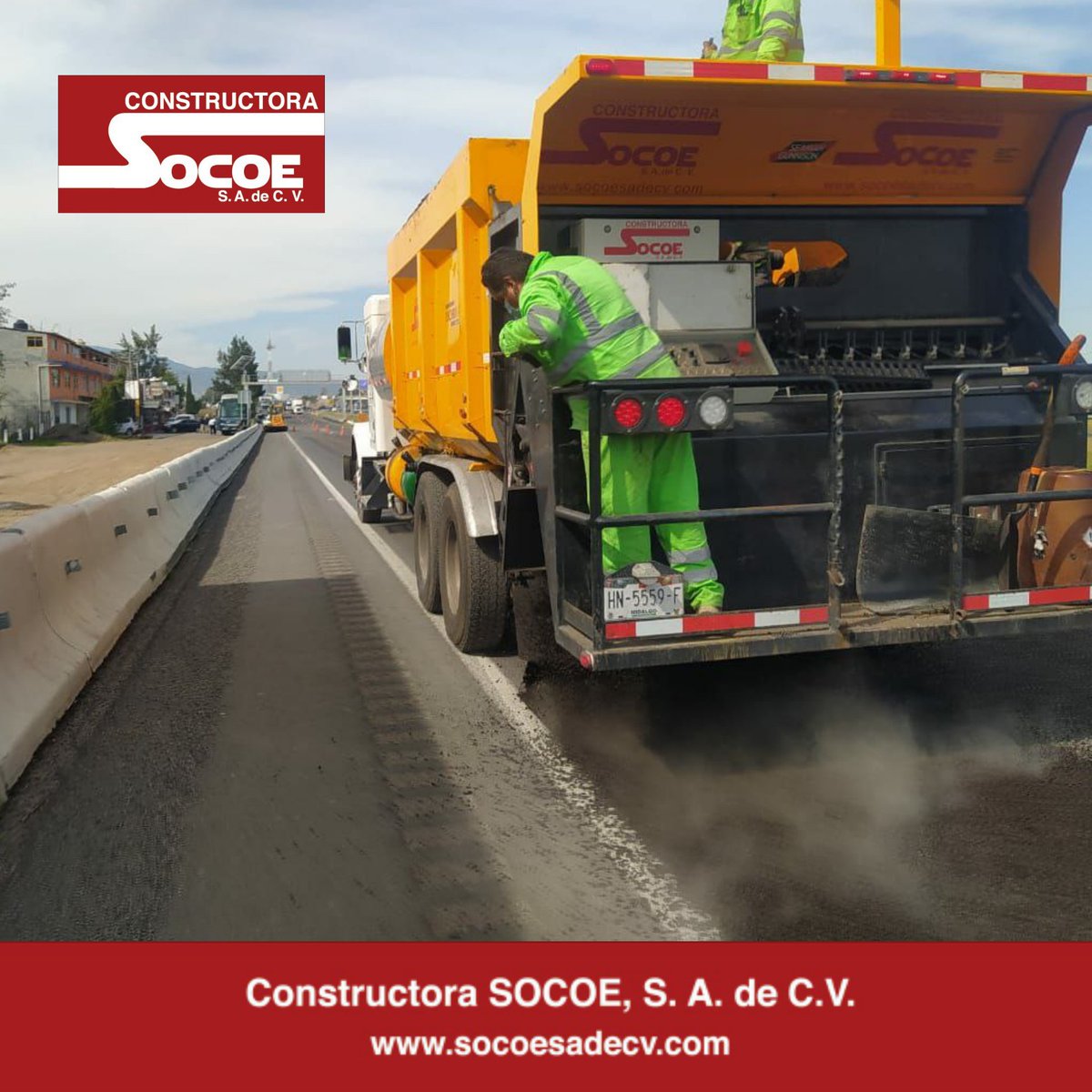 SOCOESADECV's tweet photo. CONSERVAR ES PRESERVAR

#ConservarEsPreservar
#ObrasSCT

👉OFRECEMOS SERVICIO DE RIEGO DE SELLO SINCRONIZADO. 👈

#SomosSOCOE #PasiónSOCOE #EquipoSOCOE #SCT #SomosCaminerosSOCOE #SeamanGunnison #SynchronizedChipSpreader  #SelloPremezclado
#RiegoDeSello
#RiegoDeSelloSincronizado https://t.co/YjtYXdycaA