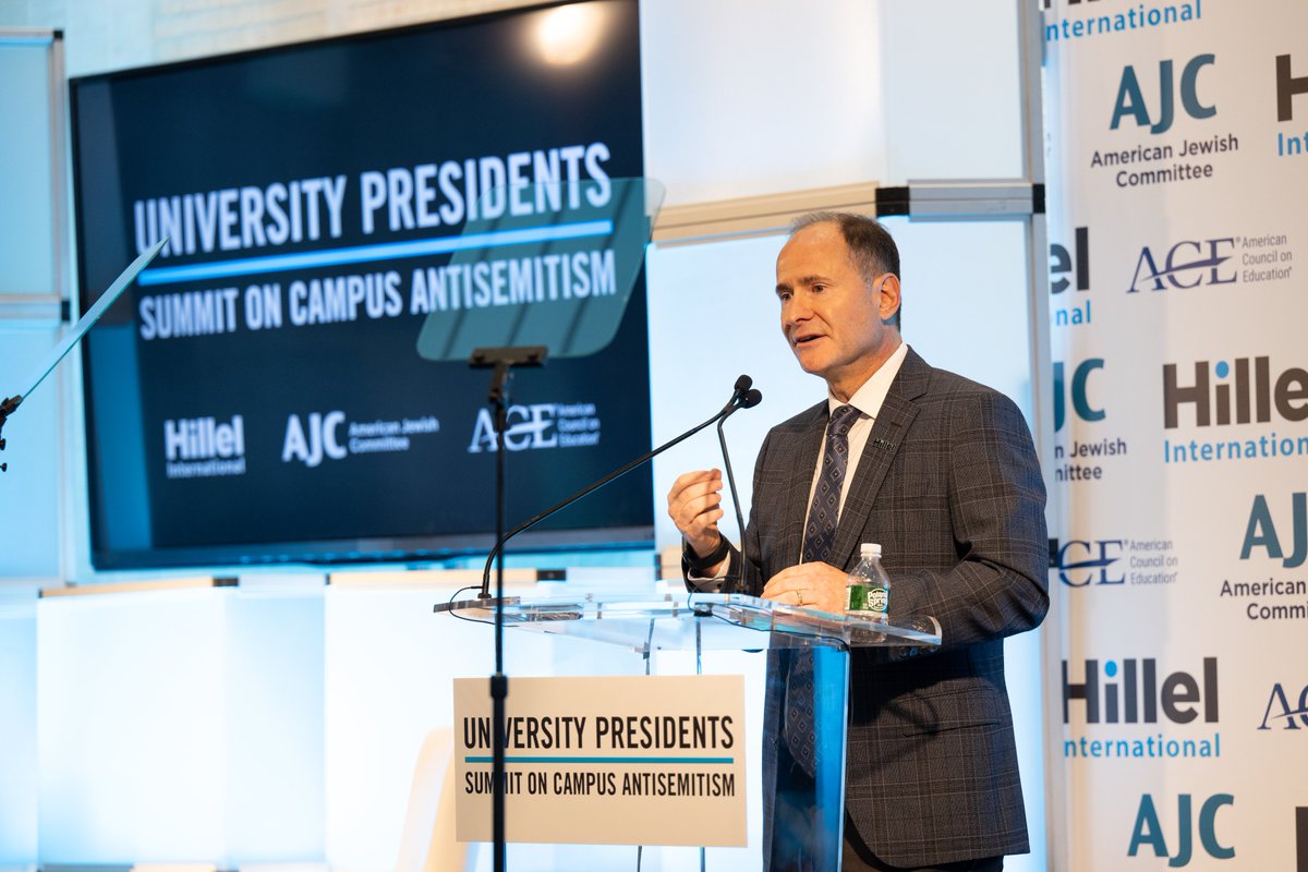 HillelIntl's tweet photo. “We’ve heard loudly and clearly from too many Jewish students about how antisemitism is undermining their university experiences. They deserve the same safe and supportive environment that we want for all students.”  –– @AdamL, CEO of Hillel International https://t.co/67rSDFrxL1