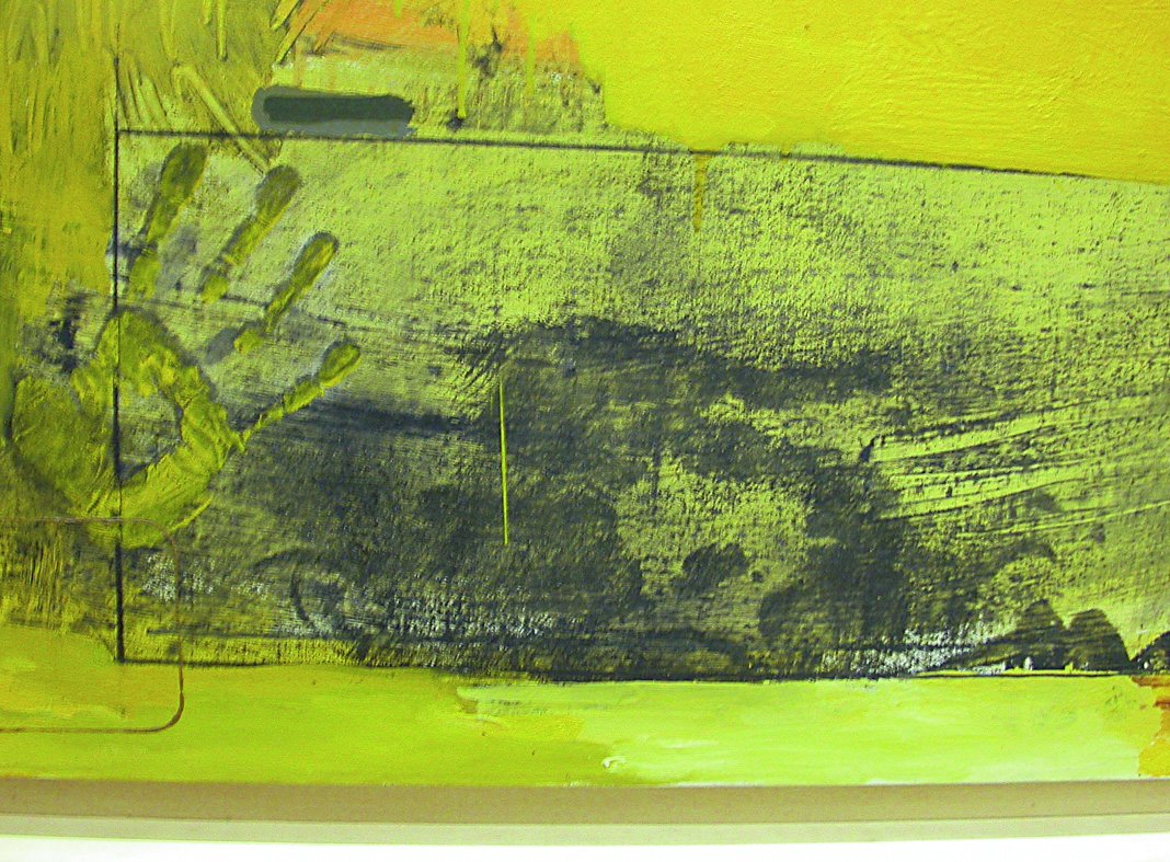 ArtmattersJ's tweet photo. Look at this wonderful imprint of Jasper John's hand in  𝘜𝘯𝘵𝘪𝘵𝘭𝘦𝘥 (1965) in the @Stedelijk . In our 4th edition, you can read about research following the first conservation treatment of the work! This includes not only technical research but also an artist's interview! https://t.co/EayBkMIsdY