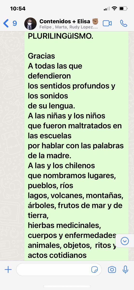 ElisaLoncon's tweet image. A propósito de la aprobación del principio de Plurilingüismo ayer en la CC. Un aporte de una ciudadana de Viña del Mar. Gracias Laura!! Mañum.