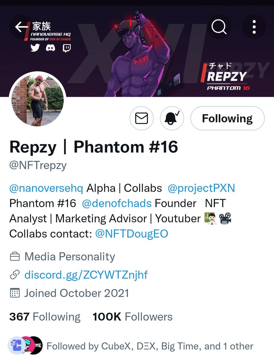 vikas_3210's tweet photo. @NFTrepzy @exverse_io @TheDriftNFT @projectPXN Always on Sir ❤️
Skooby#6338 https://t.co/bbw67v4E4i