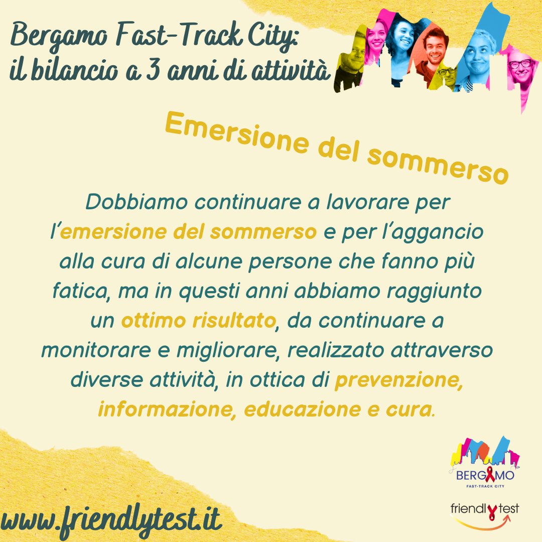 friendly_test's tweet photo. 𝟯 𝗮𝗻𝗻𝗶 𝗱𝗶 #𝗕𝗲𝗿𝗴𝗮𝗺𝗼FTC: ottimi risultati dal punto di vista dell’emersione del sommerso, ma dobbiamo continuare a lavorare favorendo la diagnosi precoce.
#FriendlyTest #CheckPointBG #FriendlyAPP #HIV #AIDS #stopstigma https://t.co/mdM2wgrpBj