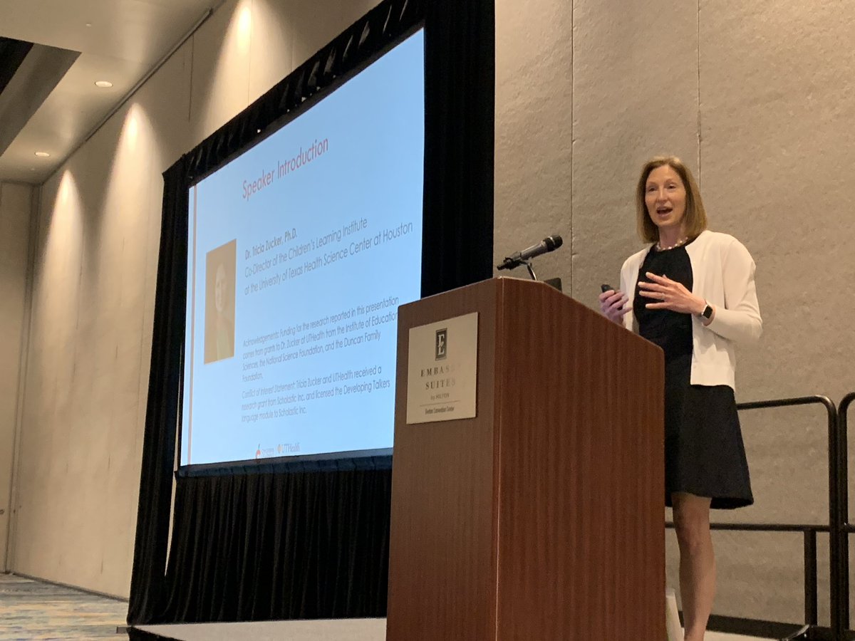 JenJHaugh's tweet photo. Another great keynote address with Dr. Tricia Zucker at @TAASPYC1 learning about “Striving for 5” and other language strategies! #AmplifyYourImpact https://t.co/ZNZGIkprDg