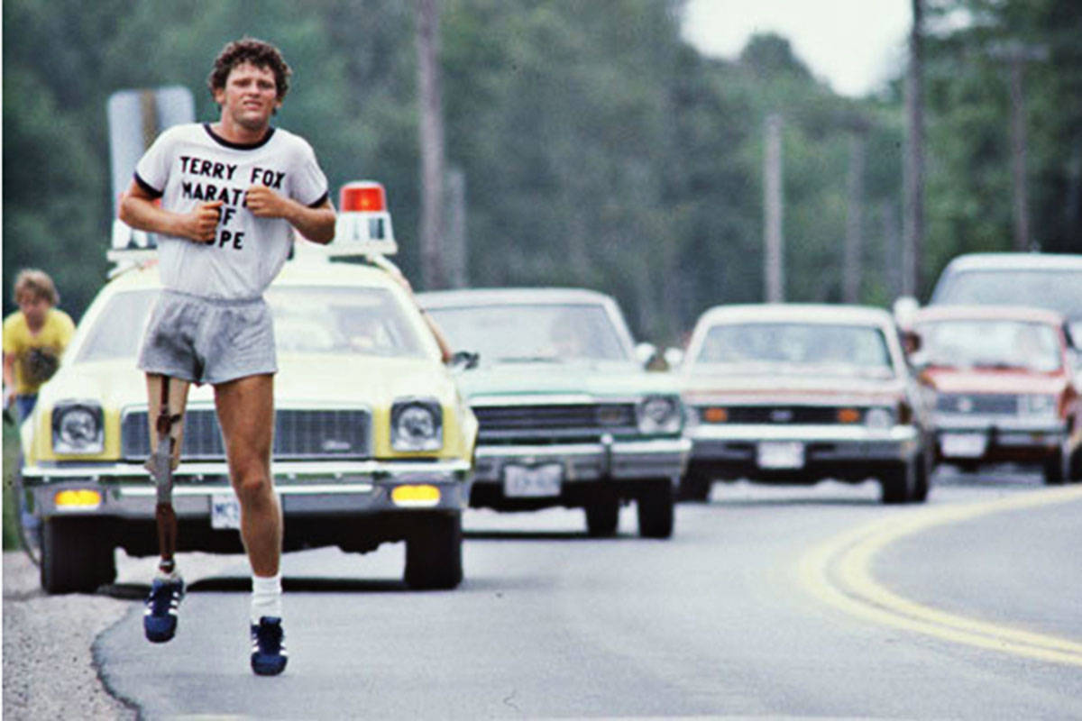 JasonBeck82's tweet photo. April 12th-On This Day in BC Sport History: 1980

Dipping his prosthetic leg into the Atlantic Ocean, Port Coquitlam’s Terry Fox begins his Marathon of Hope in St. John’s, Newfoundland to raise money &amp; awareness for cancer research. Fox captivates Canadians across the.../2 https://t.co/rfwmlQh76r
