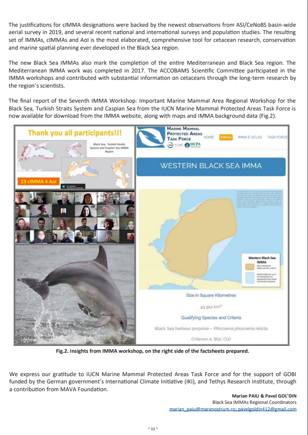 FINS/ ACCOBAMS: MARIAN PAIU- director executiv ONG Mare Nostrum și COSTIN TIMOFTE- Asistent de cercetare semnează două materiale legate de activitățile și implicarea ONG Mare Nostrum în ceea ce privește conservarea biodiversității. 
 bit.ly/3xj7PYP

#ACCOBAMS